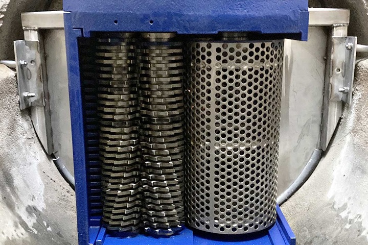 CMD Channel Monster™ grinder positioned in chamber