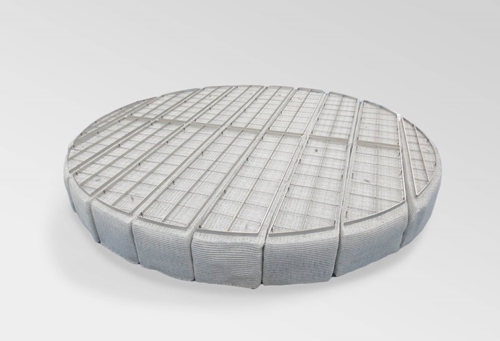 View of a cut DC Coalescer™ for coalescing and draining