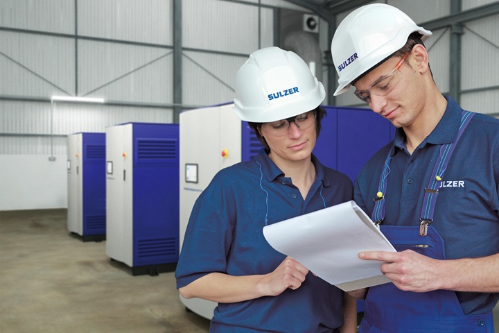 HST 20 turbocompressor in compressor room office